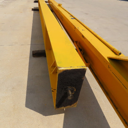 Gorbel 1/2 Ton Mast Pillar Jib Crane 24'-4" Span 24' Travel 12' Head Room