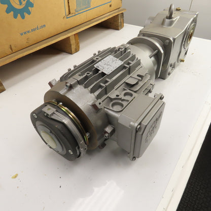 Nord L/4 CUS BRE20 HL 41.65:1 Ratio Gear Reducer 3HP 41RPM 4611 Torq W/ Brake