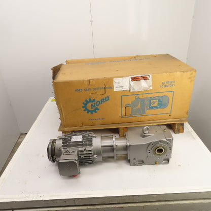 Nord L/4 CUS BRE20 HL 41.65:1 Ratio Gear Reducer 3HP 41RPM 4611 Torq W/ Brake