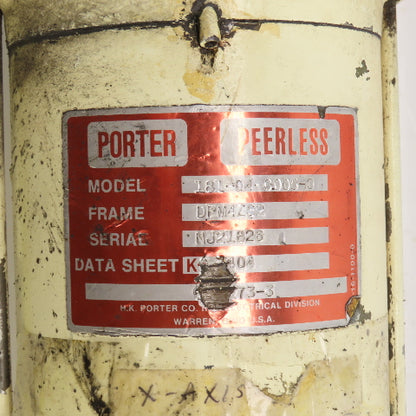 Porter Peerless 181-04-0035-0 DC Motor 5/8" Shaft DPM4ZS2 From Wiedematic 4560