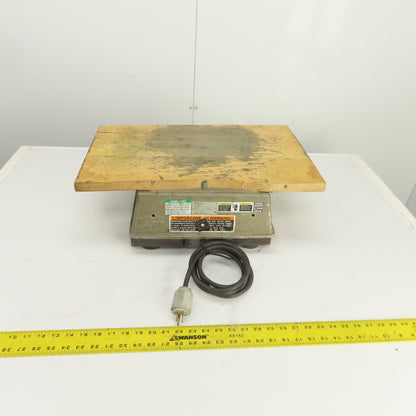 FMC Jogger J-50-B Flat Deck Paper Jogger Shaker Table 115V 1PH (Broken Top)