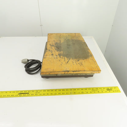 FMC Jogger J-50-B Flat Deck Paper Jogger Shaker Table 115V 1PH (Broken Top)