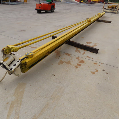 500Lbs. Capacity Overbraced Wall Mount Jib Crane 25'-6" Span 23' Travel