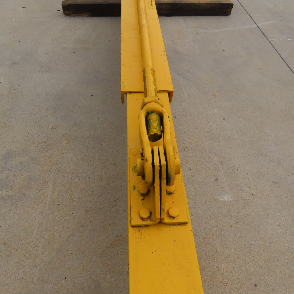 Abell-Howe 1/4 Ton Wall Mount Overbraced Jib Crane 23' Span 21'6" Travel