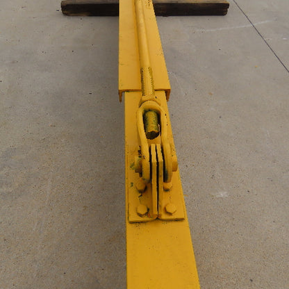 Abell-Howe 1/4 Ton Wall Mount Overbraced Jib Crane 23' Span 21'6" Travel