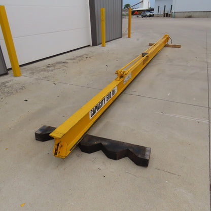 500Lbs Overbraced Tie Rod Jib Crane 20' Span 19' Travel