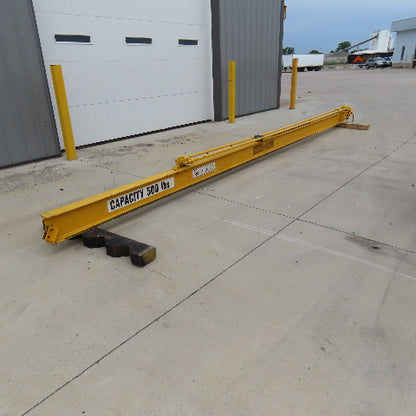 500Lbs Overbraced Tie Rod Jib Crane 20' Span 19' Travel