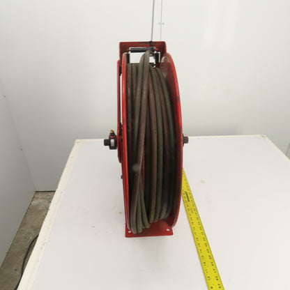 Reelcraft TW8400 OLPT 1/4" x 60' Spring Retractable Twin Line Welding Hose Reel
