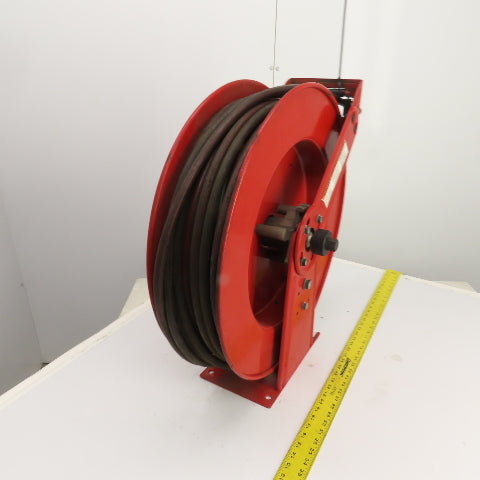 Reelcraft TW8400 OLPT 1/4" x 60' Spring Retractable Twin Line Welding Hose Reel