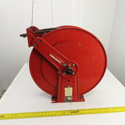 Reelcraft TW8400 OLPT 1/4" x 60' Spring Retractable Twin Line Welding Hose Reel