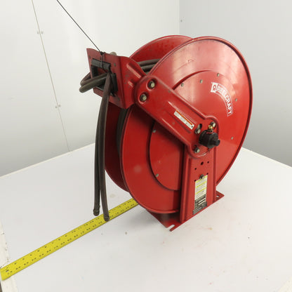 Reelcraft TW8400 OLPT 1/4" x 36' Spring Retractable Twin Line Welding Hose Reel
