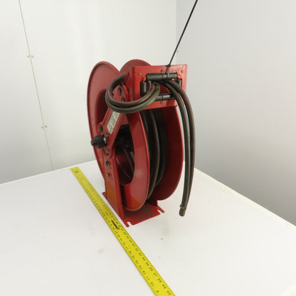 Reelcraft TW8400 OLPT 1/4" x 36' Spring Retractable Twin Line Welding Hose Reel