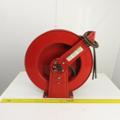 Reelcraft TW8400 OLPT 1/4" x 36' Spring Retractable Twin Line Welding Hose Reel