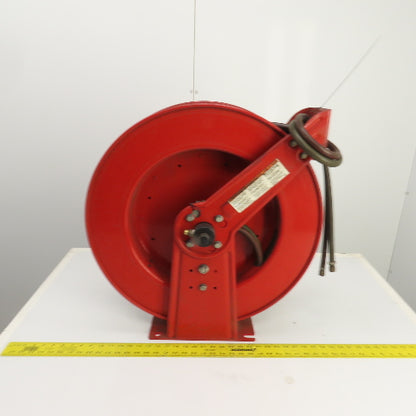 Reelcraft TW8400 OLPT 1/4" x 36' Spring Retractable Twin Line Welding Hose Reel