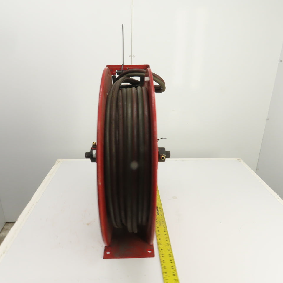 Reelcraft TW8400 OLPT 1/4" x 36' Spring Retractable Twin Line Welding Hose Reel