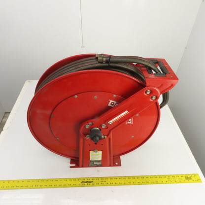 Reelcraft TW84100 OLPT 1/4" x 65' Spring Retractable Twin Line Welding Hose Reel