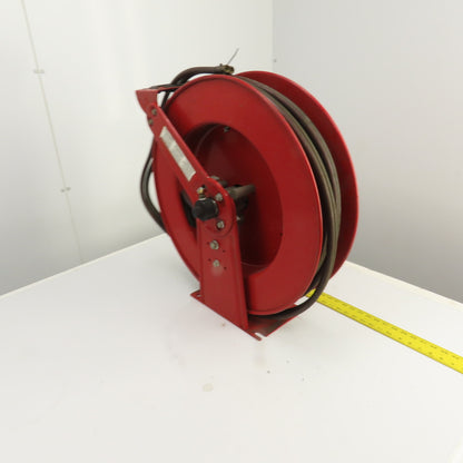 Reelcraft TW84100 OLPT 1/4" x 65' Spring Retractable Twin Line Welding Hose Reel