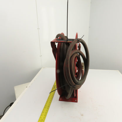 Reelcraft 8200 OLP 1/2"x 35' Dual Pedestal Spring Retracting Air Water Hose Reel