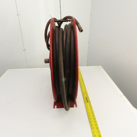 Reelcraft 8200 OLP 1/2"x 35' Dual Pedestal Spring Retracting Air Water Hose Reel