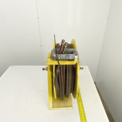 Aero-Motive 3/8" x 55' Spring Retractable Heavy Duty Twin Line Welding Hose Reel