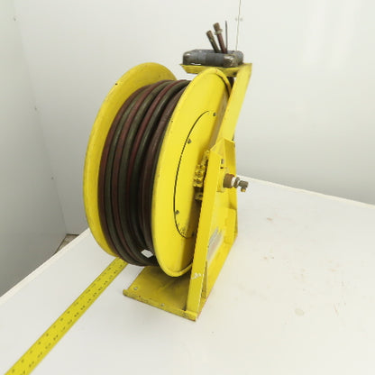 Aero-Motive 3/8" x 55' Spring Retractable Heavy Duty Twin Line Welding Hose Reel