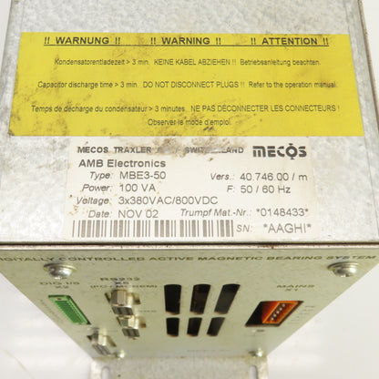 AMB Electronics MBE3-50 Trumpf 0148433 100VA Inverter Drive Vers; 40.746.00/m