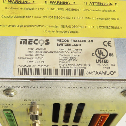 AMB Electronics MBE3-50 Trumpf 0357500 50V Inverter Drive Vers; BG10328-05