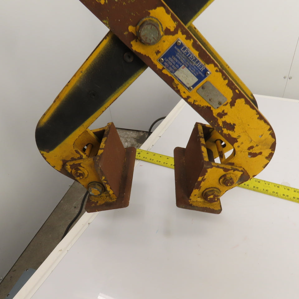 Letellier Material Handling Die Lifting Tongs 1000 LB Lift Capacity 22" Open
