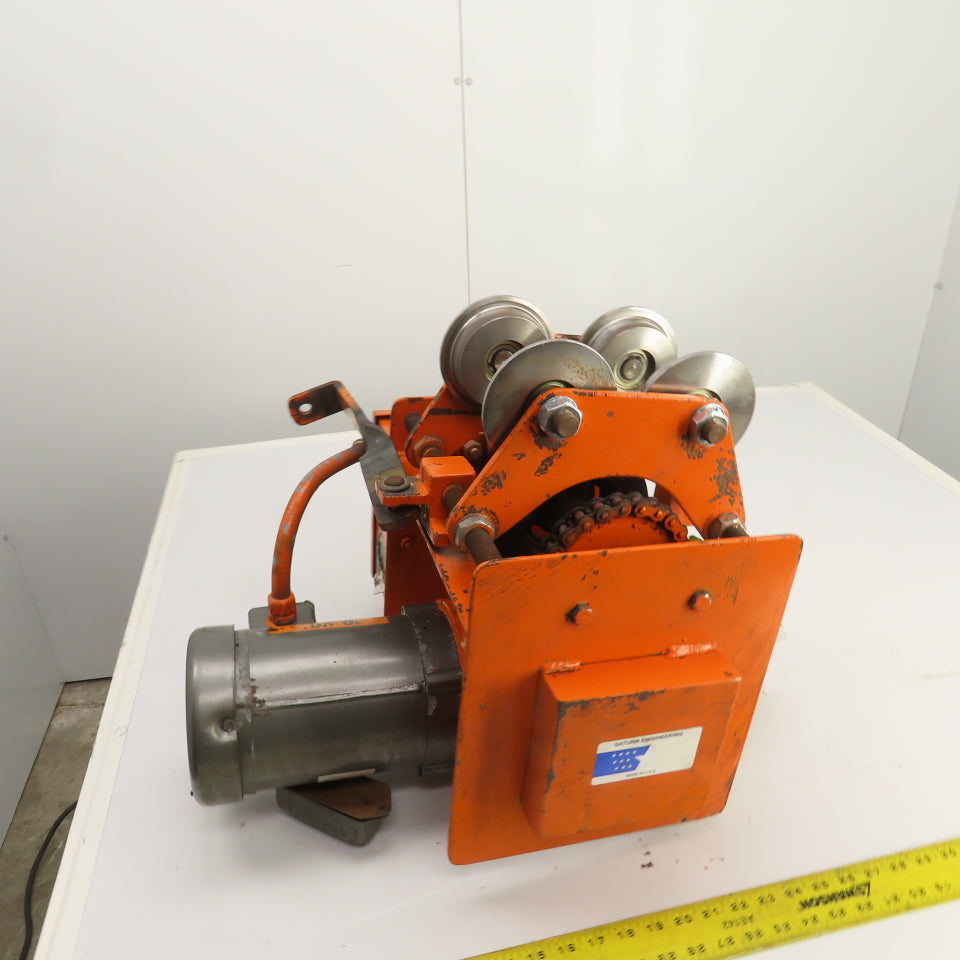 Saturn Engineering 1 Ton Power Beam Hoist Tractor Drive Trolley 19FPM 1PH