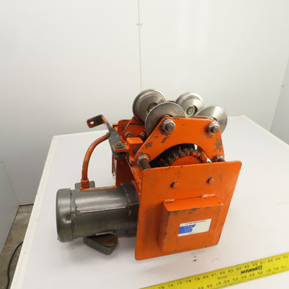 Saturn Engineering 1 Ton Power Beam Hoist Tractor Drive Trolley 19FPM 1PH