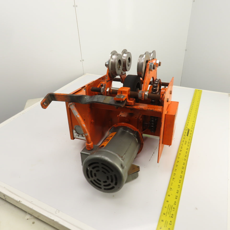 Saturn Engineering 1 Ton Power Beam Hoist Tractor Drive Trolley 19FPM 1PH