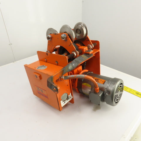 Saturn Engineering 1 Ton Power Beam Hoist Tractor Drive Trolley 19FPM 1PH