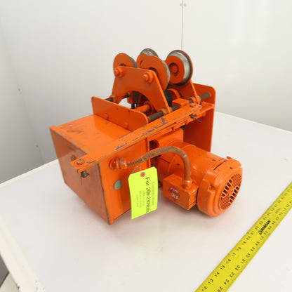 Saturn Engineering 1/2 Ton Power Beam Hoist Tractor Drive Trolley 19FPM 3PH