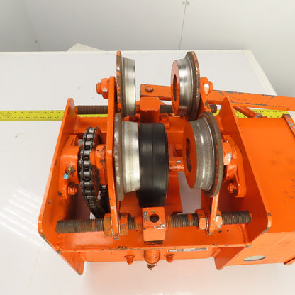 Saturn Engineering 1/2 Ton Power Beam Hoist Tractor Drive Trolley 19FPM 3PH