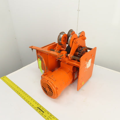 Saturn Engineering 1/2 Ton Power Beam Hoist Tractor Drive Trolley 19FPM 3PH