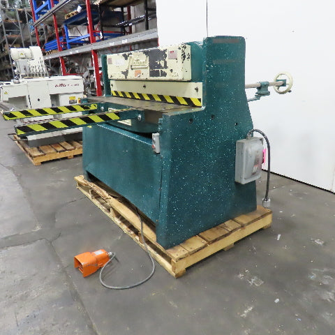 National NH-4825 48" Hydraulic Shear 7-1/2Hp 480V 3Ph 1/4" Thick Capacity