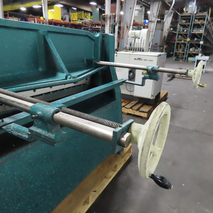 National NH-4825 48" Hydraulic Shear 7-1/2Hp 480V 3Ph 1/4" Thick Capacity