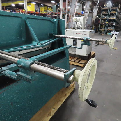 National NH-4825 48" Hydraulic Shear 7-1/2Hp 480V 3Ph 1/4" Thick Capacity
