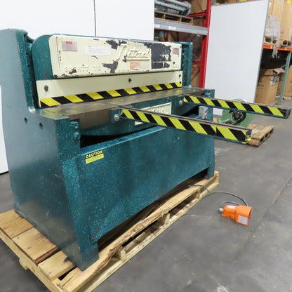 National NH-4825 48" Hydraulic Shear 7-1/2Hp 480V 3Ph 1/4" Thick Capacity