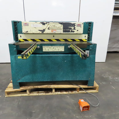 National NH-4825 48" Hydraulic Shear 7-1/2Hp 480V 3Ph 1/4" Thick Capacity