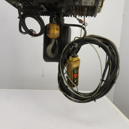 Konecrane 1 Ton 2-Speed Electric Hoist 30' Lift 32/8FPM 230/460 3PH W/ Trolley