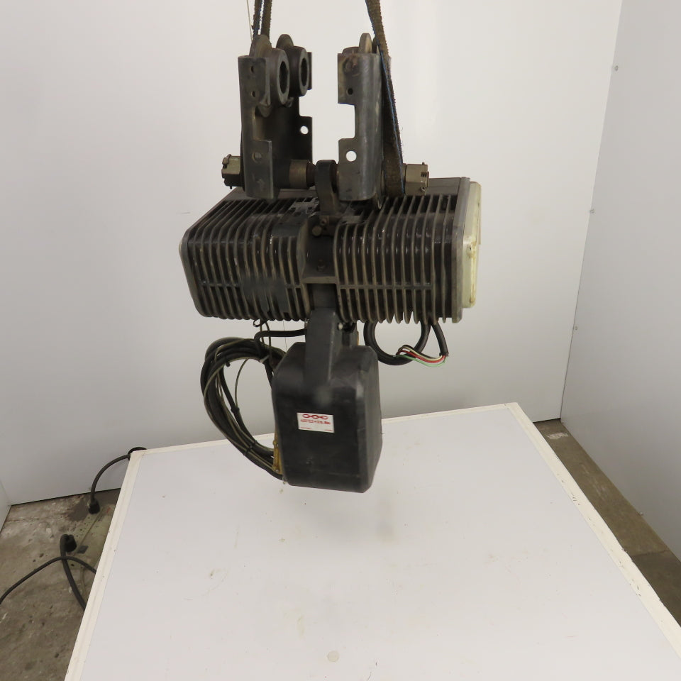 Konecrane 1 Ton 2-Speed Electric Hoist 30' Lift 32/8FPM 230/460 3PH W/ Trolley