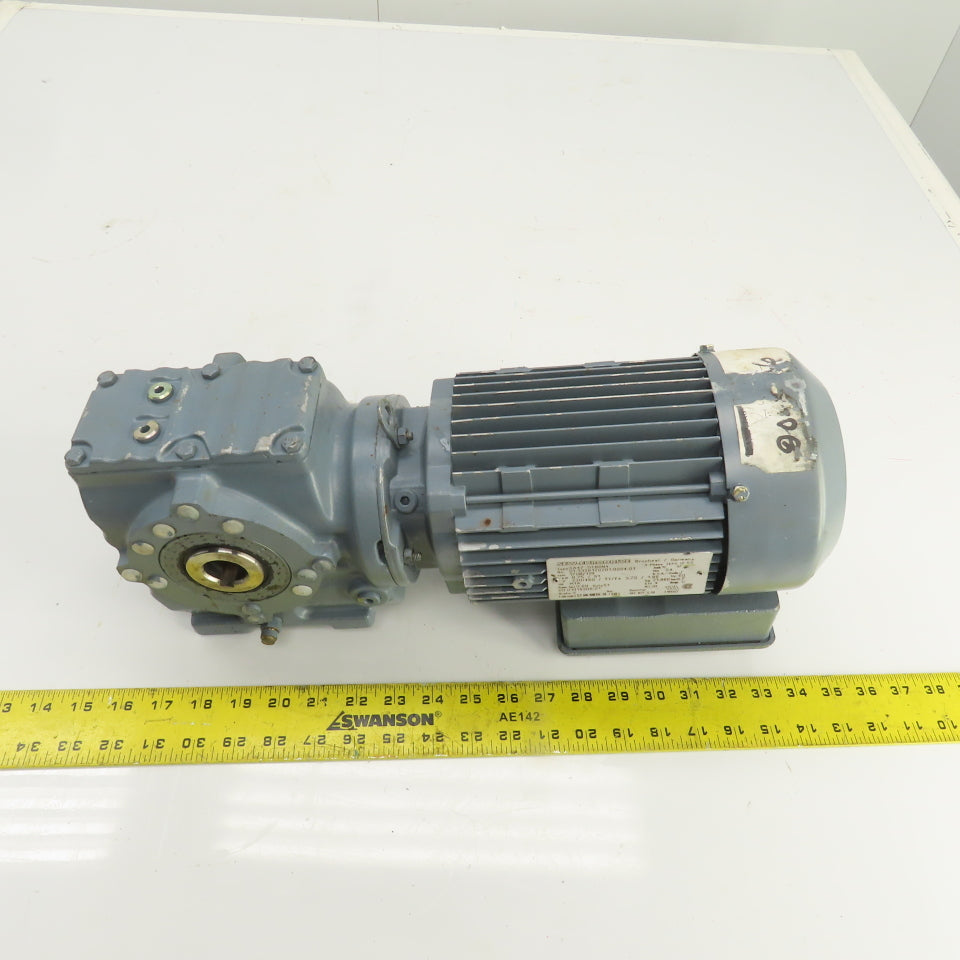 Sew-Eurodrive SA47 DT80N4 0.75kW Thru Shaft Gear Motor 119RPM 230/460V 3PH