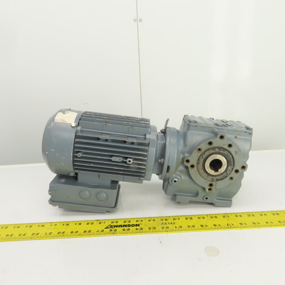 Sew-Eurodrive SA47 DT80N4 0.75kW Thru Shaft Gear Motor 119RPM 230/460V 3PH