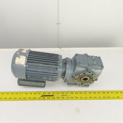 Sew-Eurodrive SA47 DT80N4 0.75kW Thru Shaft Gear Motor 119RPM 230/460V 3PH