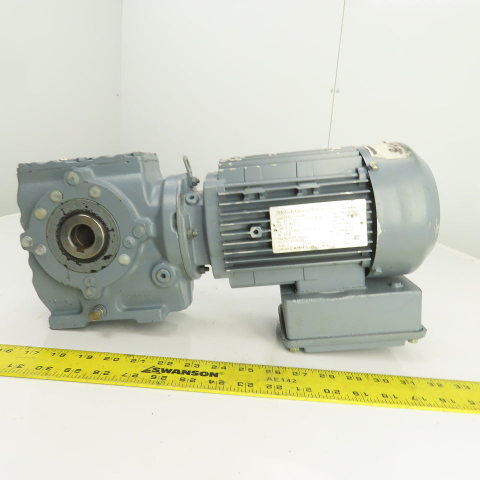 Sew-Eurodrive SA47 DT80N4 0.75kW Thru Shaft Gear Motor 119RPM 230/460V 3PH