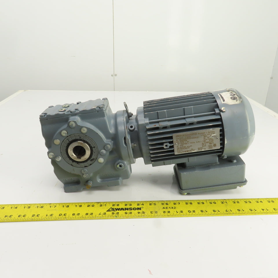 Sew-Eurodrive SA47 DT80N4 0.75kW Thru Shaft Gear Motor 119RPM 230/460V 3PH