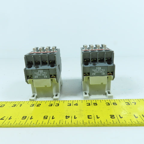 ABB A9-30-10 25A Contactor 2-7.5HP 600V AC 120V Coil Lot Of 2