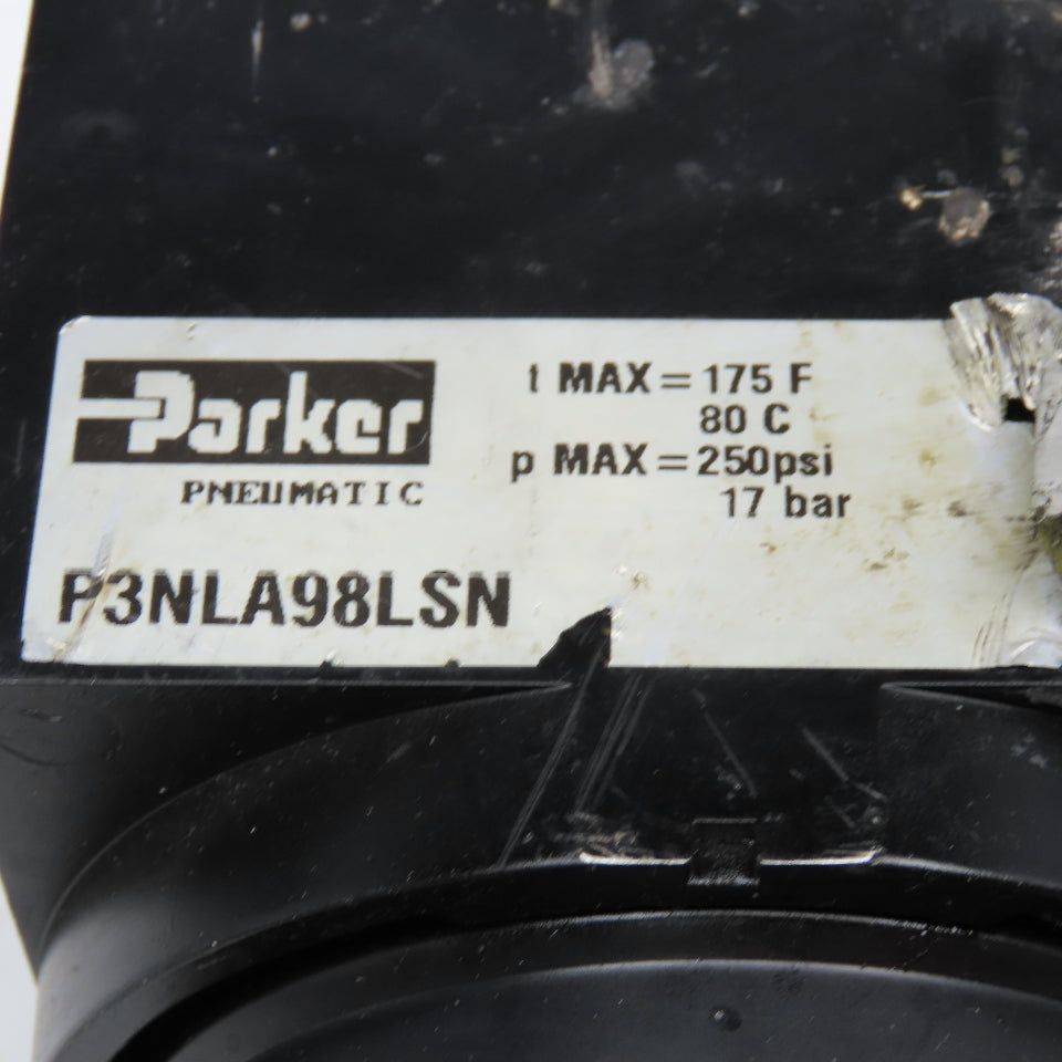 Parker P3NLA98LSN 1" NPT Compressed Air Lubricator 250 PSI