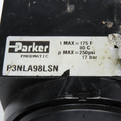 Parker P3NLA98LSN 1" NPT Compressed Air Lubricator 250 PSI